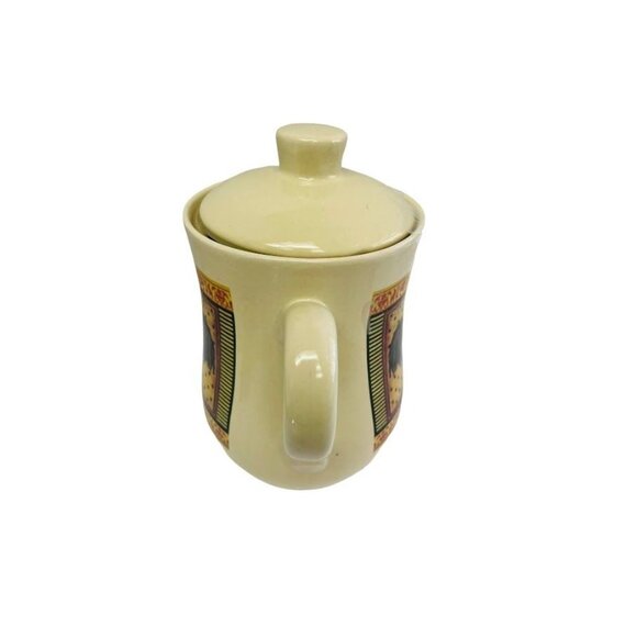 Ceramic Teapot With Rooster Print 2 Cup Capacity - Picture 2 of 4